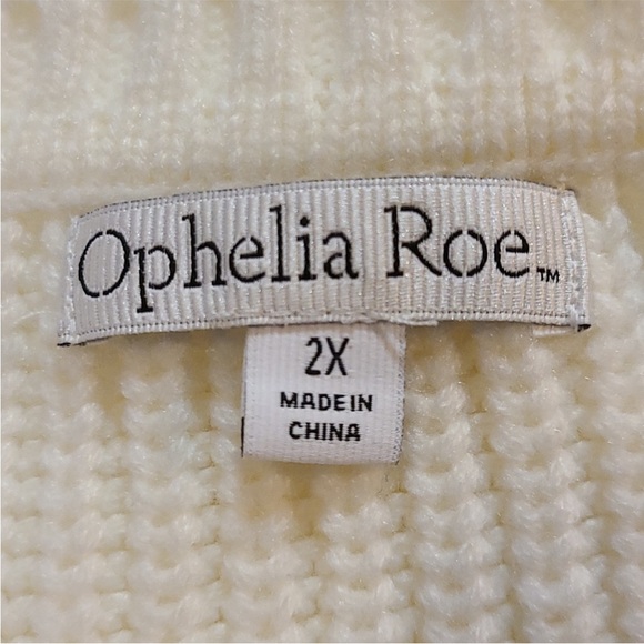 Cream Ribbed Knit Sweater - Picture 5 of 7